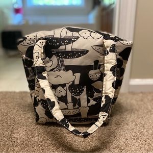 Baggu Puffy Mini Tote - Mushroom Pattern